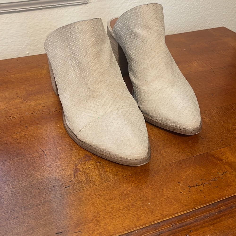 Embossed booties